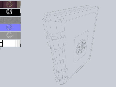 Fantasy book 3D Model
