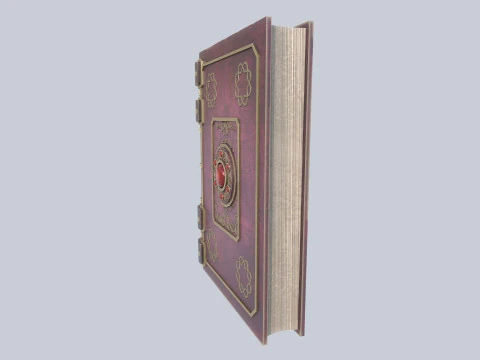 Fantasie boek 3D Model