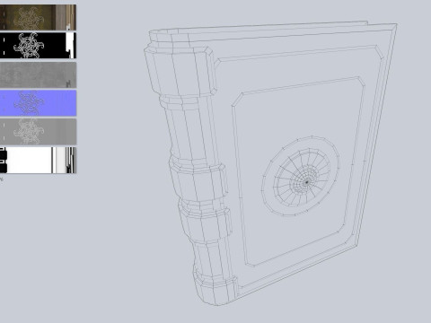 Fantasy book Modello 3D