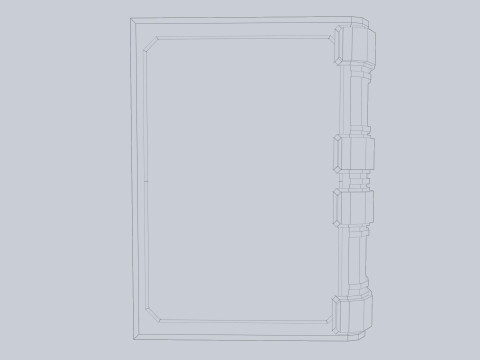 Fantasy book Modello 3D