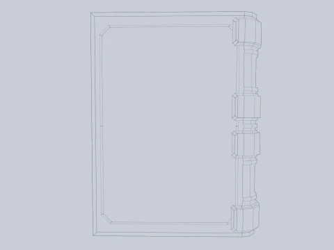 Fantasie boek 3D Model