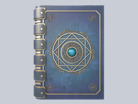Fantasy book 3D Model