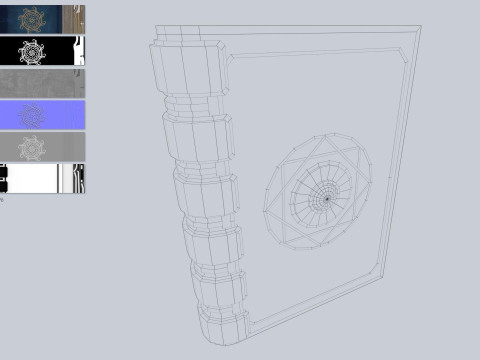 Fantasy book Modèle 3D
