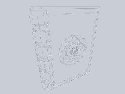 Fantasy book Modèle 3D