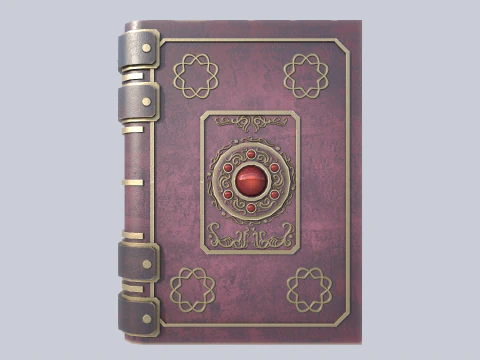 Fantasy book collection 3D Model