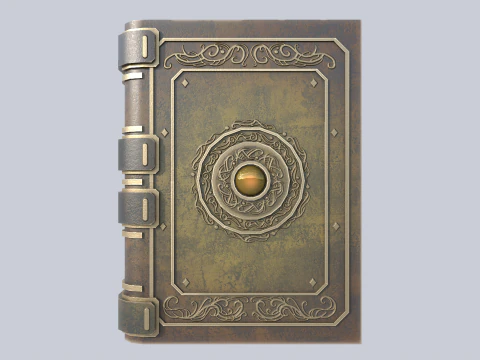Fantasy book collection 3D Model
