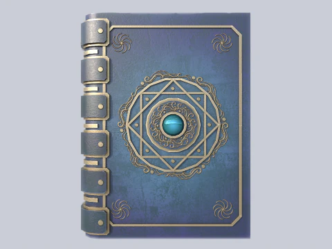 Fantasy book collection 3D Model