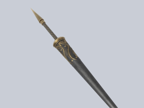 Fantasy lance Modello 3D