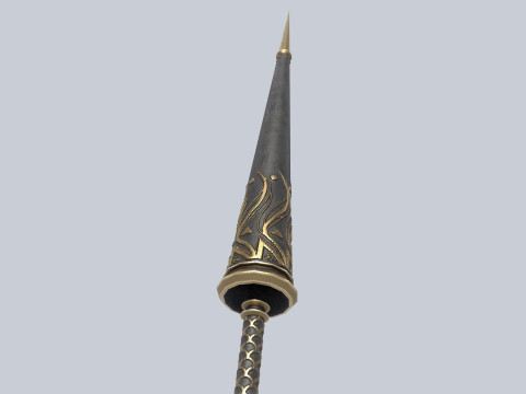 Fantasy lance Modello 3D
