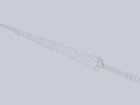 Fantasy lance 3D Model