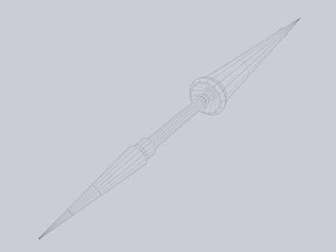 Fantasy lance Modello 3D