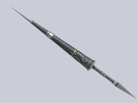 Фантазійний спис 3D Модель