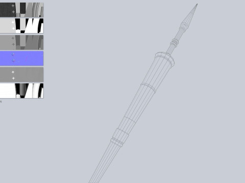 Fantasy lance 3D Model