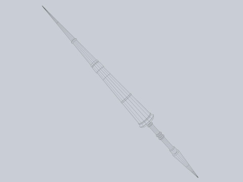 Fantasy lance 3D Model