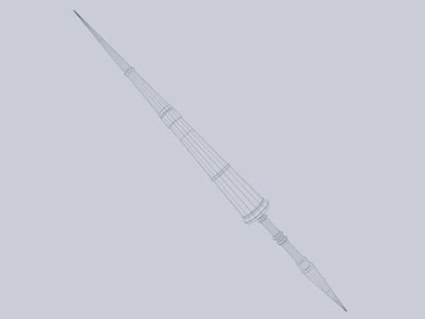 Fantasy lance 3D Model