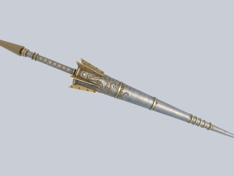 Fantasy lance 3D-Modell