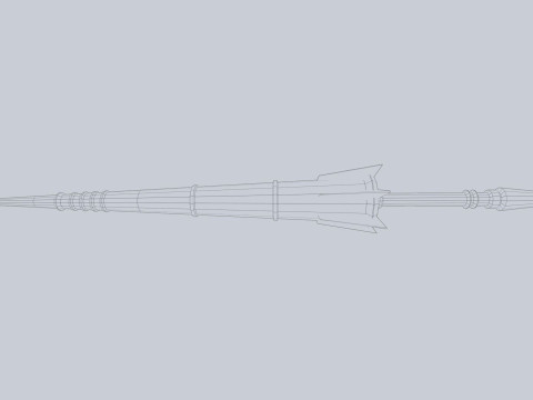 Fantasy lance 3D-Modell