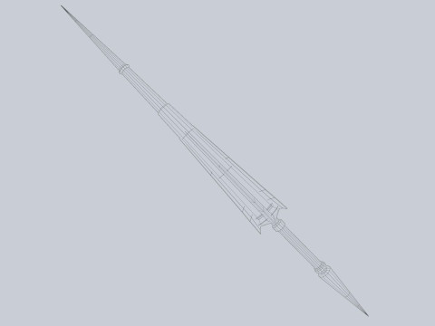 Fantasy lance 3D 模型