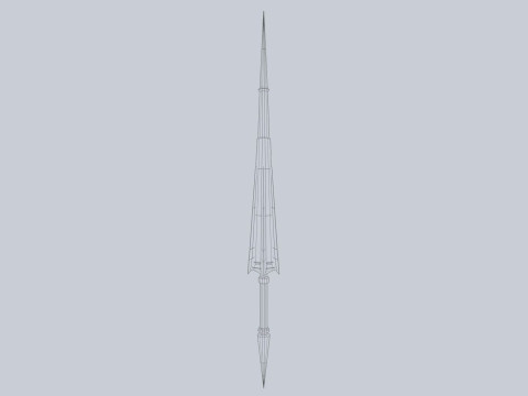 Fantasy lance 3D 模型