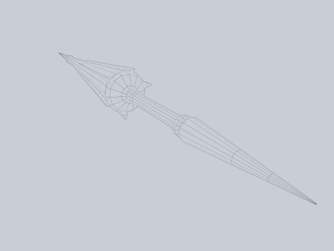 Fantasy lance 3D 模型