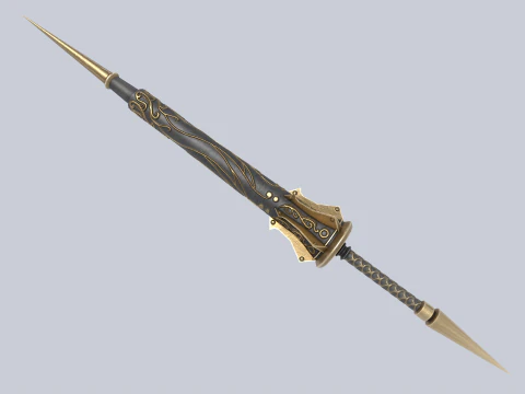 Фантазійний спис 3D Модель