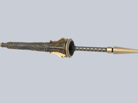 Fantasy lance Modello 3D