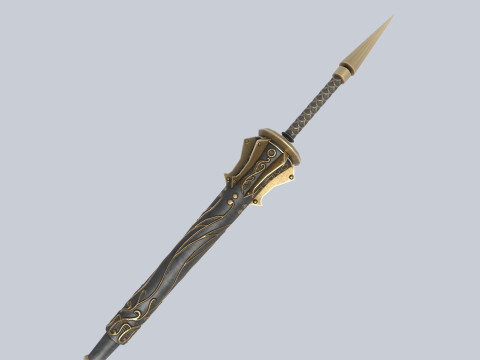 Fantasy lance Modello 3D