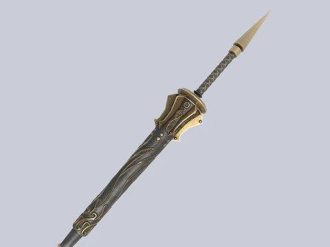 Fantasy lance 3D Model
