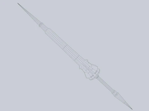 Fantasy lance 3D Model