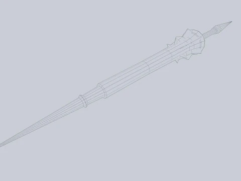 Fantasy lance 3D Model