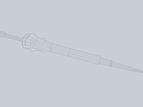 Fantasy lance Modello 3D