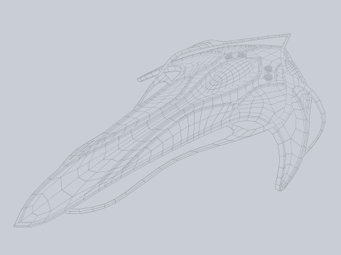 Alien spacecraft 3D 모델