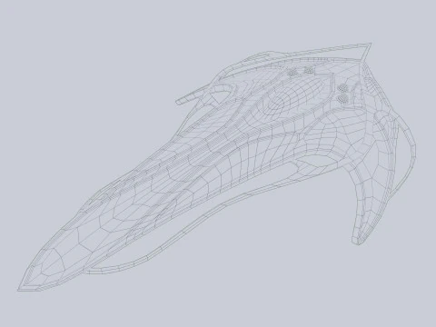 Veicolo spaziale alieno Modello 3D