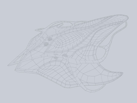 Alien spacecraft 3D 모델