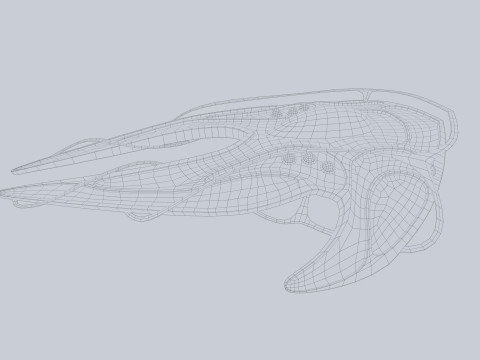 Alien spacecraft 3D 모델