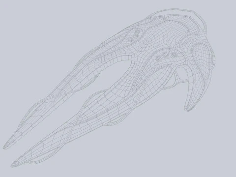 Veicolo spaziale alieno Modello 3D