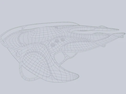 Veicolo spaziale alieno Modello 3D
