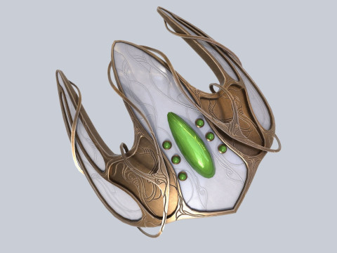 Alien spacecraft 3D Модель