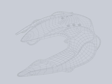 Alien spacecraft 3D Модель