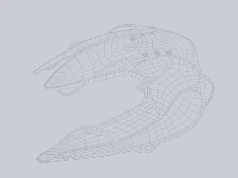 Buitenaards ruimtevaartuig 3D Model