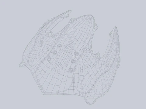 Buitenaards ruimtevaartuig 3D Model