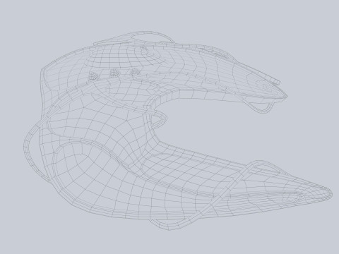Alien spacecraft 3D Модель