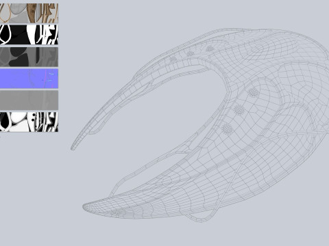 Alien spacecraft Modelo 3D