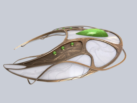 Alien spacecraft Modelo 3D