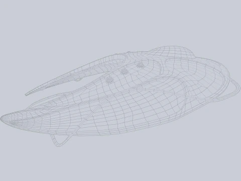 Veicolo spaziale alieno Modello 3D