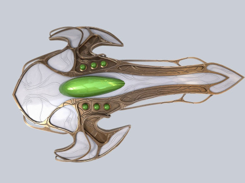 Alien spacecraft 3D Model