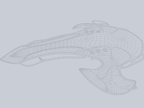 Alien spacecraft 3D Model