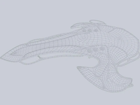 Alien spacecraft 3D Model