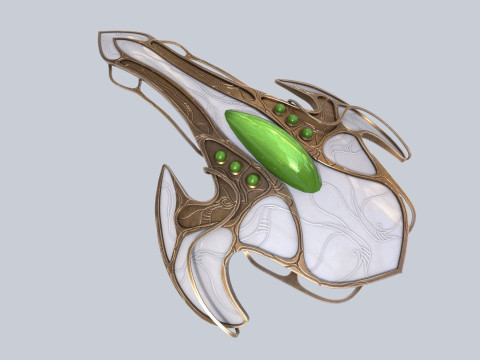 Alien spacecraft 3D Model