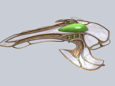 Alien spacecraft 3D Model